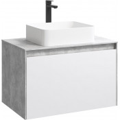 Корпус подвесной тумбы Aqwella 5 Stars Mobi MOB0108BS бетон светлый